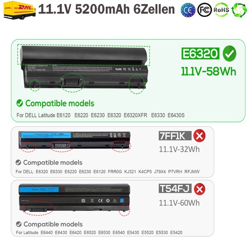 E6320 akku für - e6320,